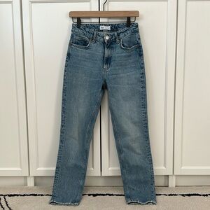 Zara High Waisted Straight Leg Jeans